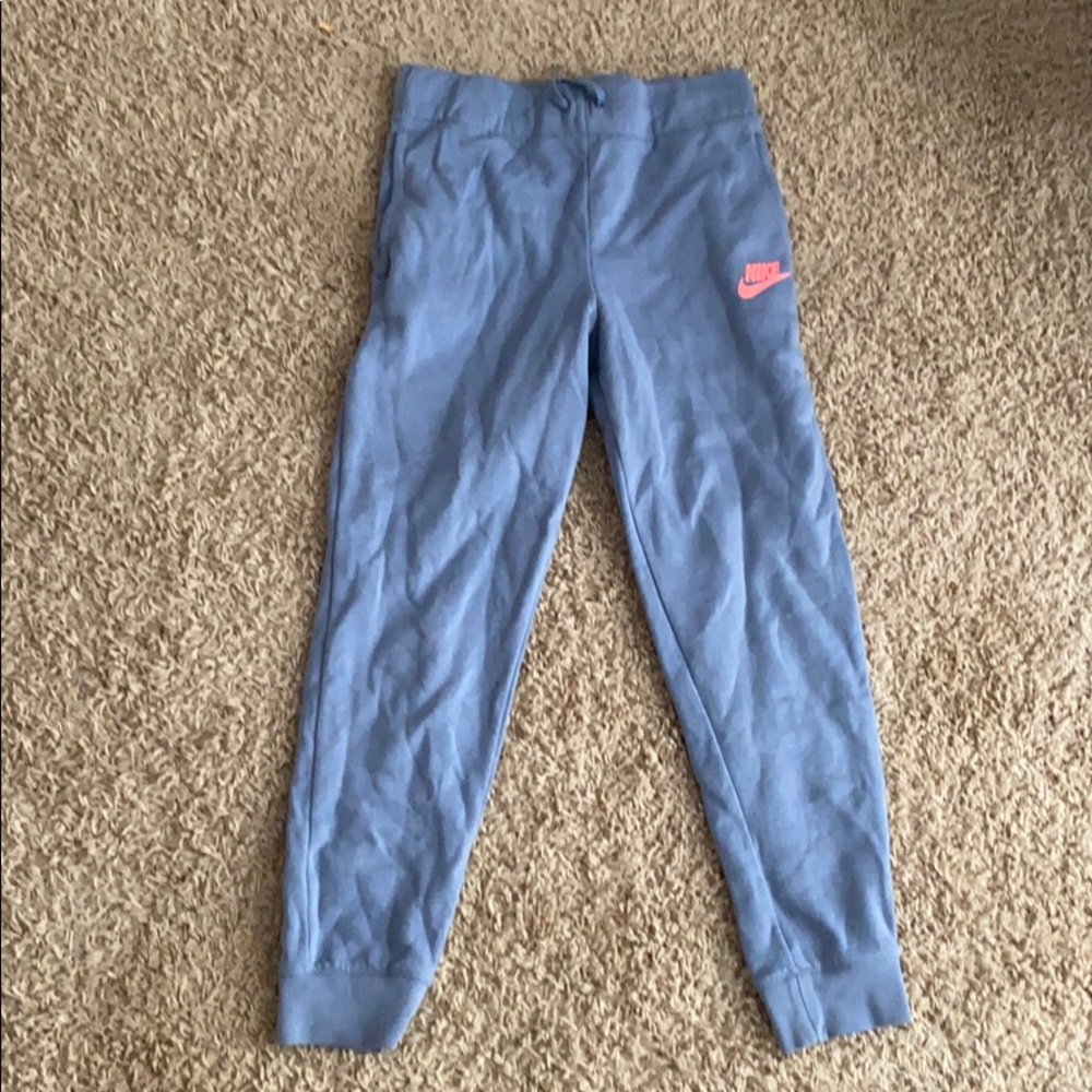 blue/gray nike sweatpants